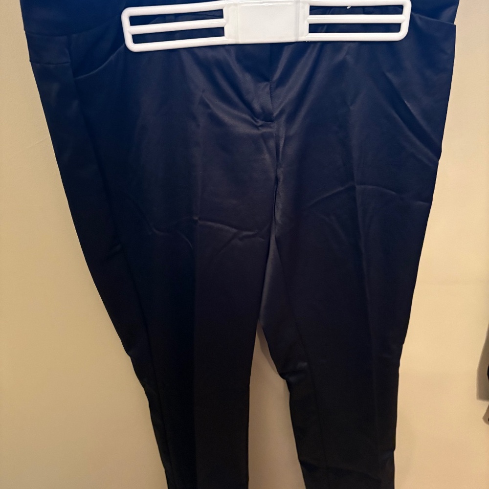 Shiny black pants